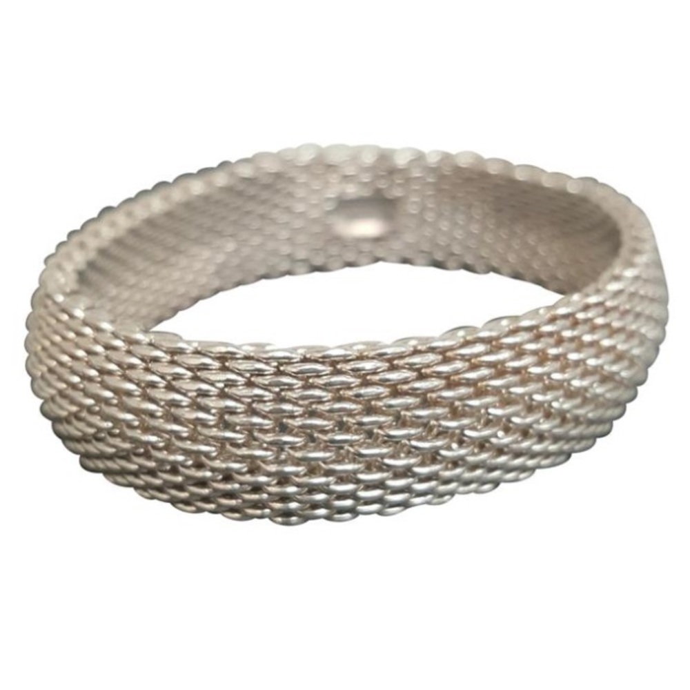 Tiffany & Co. Somerset Mesh Weave Bangle Bracelet